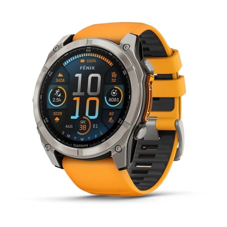 Reloj Garmin Fenix 8 51mm AMOLED Sapphire Naranja/Grafito