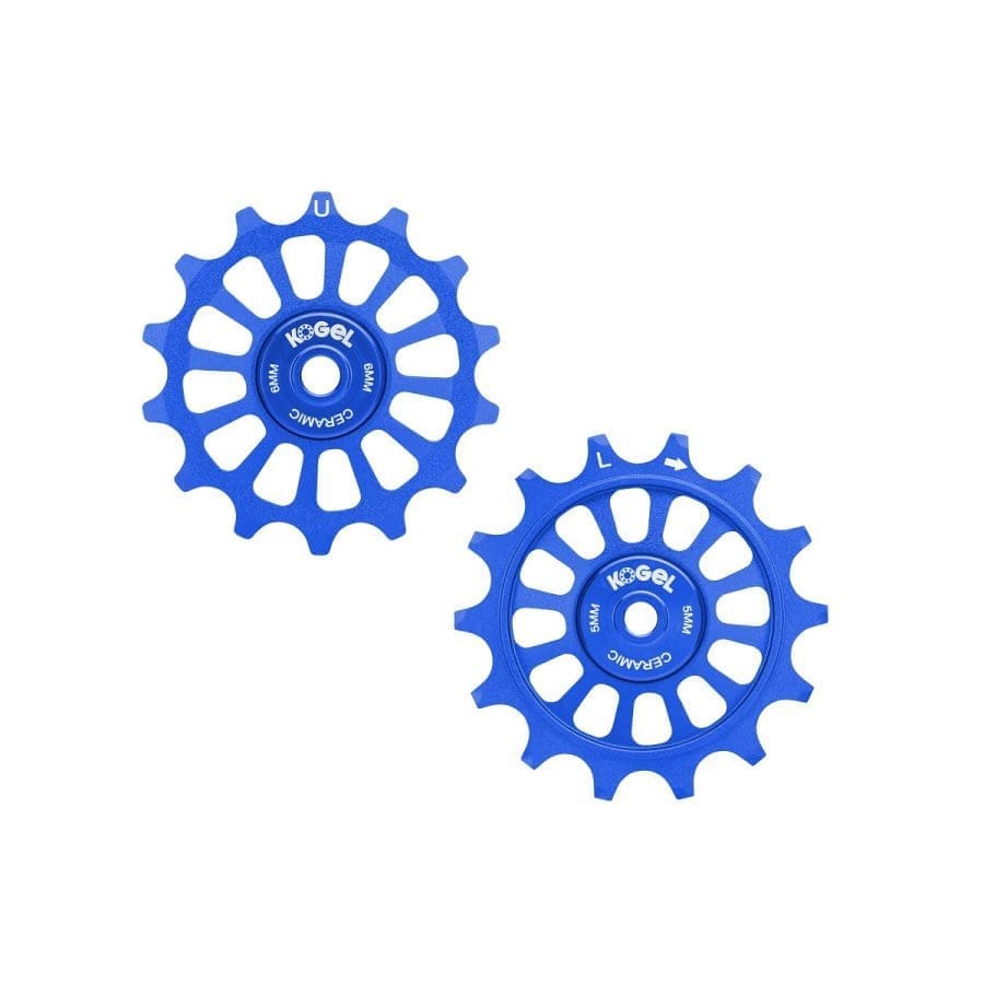 Poleas Oversized Kogel 14/14T para Shimano MTB 12v Azul