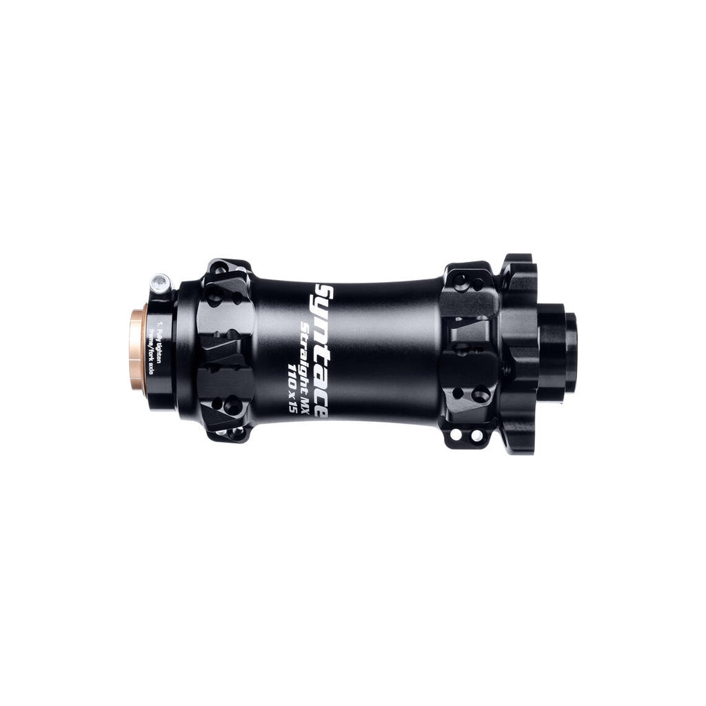 SYNTACE Straight MX Front Hub 110x15 IS SC 28 Hole Matt
