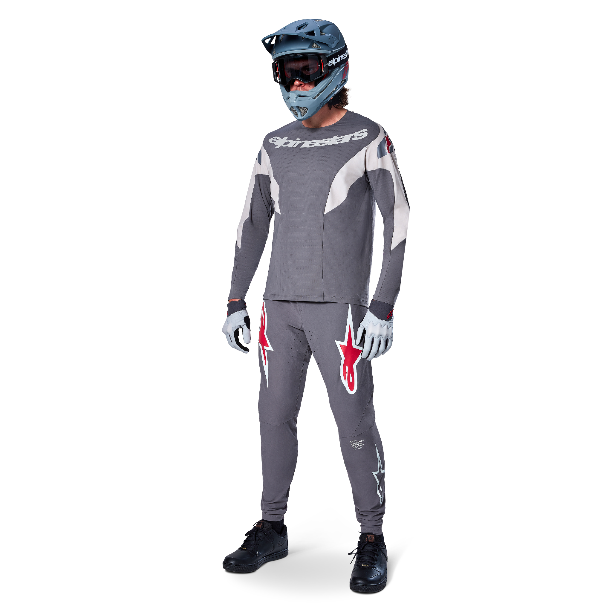 Pantalón A-Supra Race Gris Oscuro