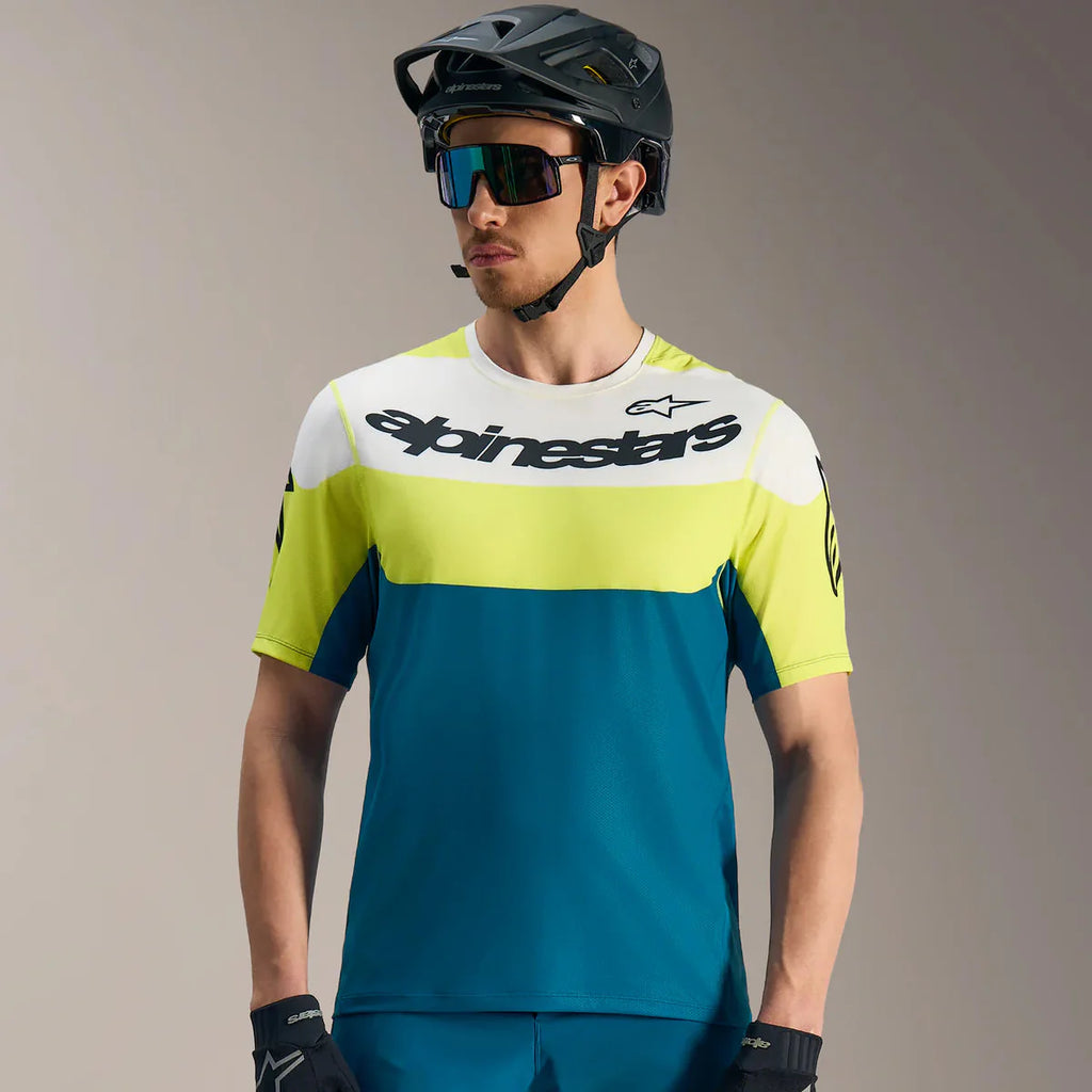Jersey A-Dura Race Azul/Verde - Manga Corta