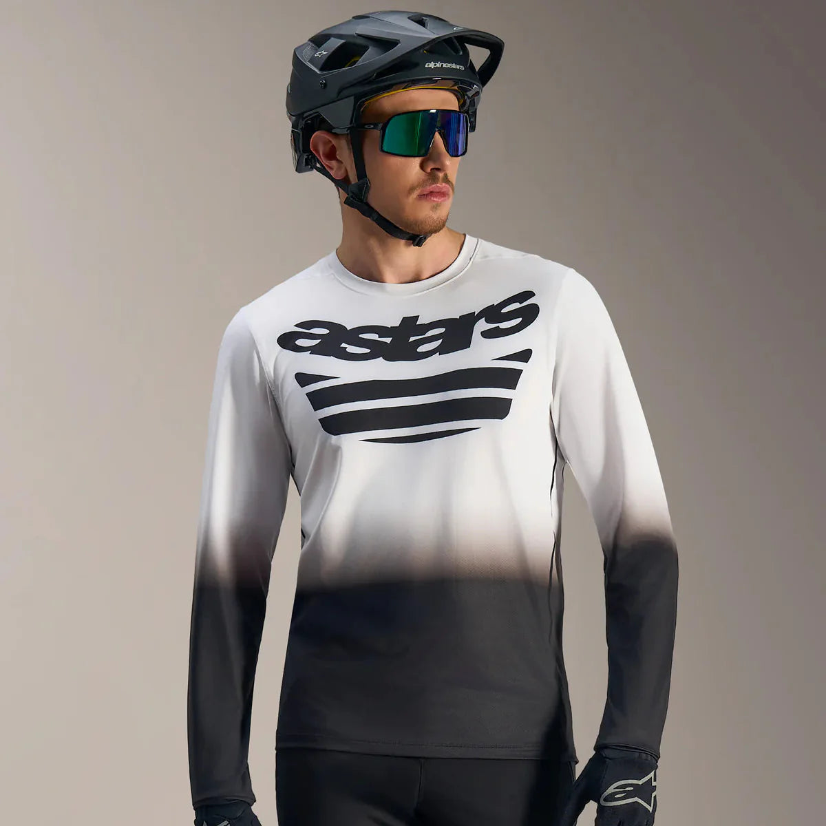 Jersey A-Dura Astars 2.0 Blanco/Negro - Manga Larga
