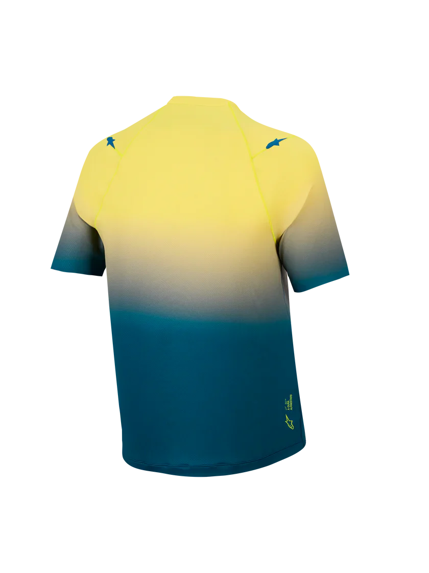 Jersey A-Dura Astars 2.0 Azul/Amarillo Fluo - Manga Corta