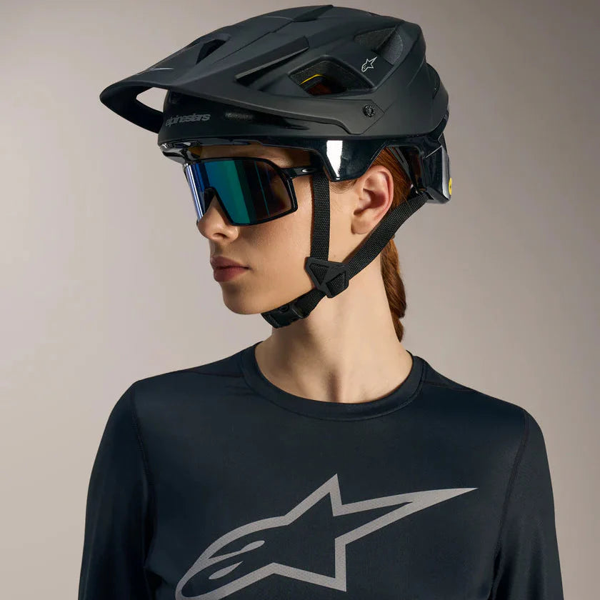 Jersey para Mujer Stella A-Dura Ride Negro - Manga Larga