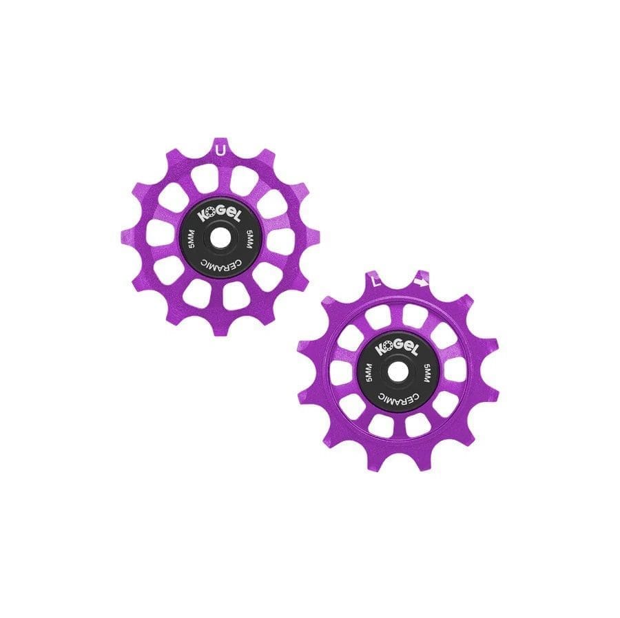 Poleas Oversized Kogel 12/12T para Shimano, SRAM y Campagnolo 11/12v Morado