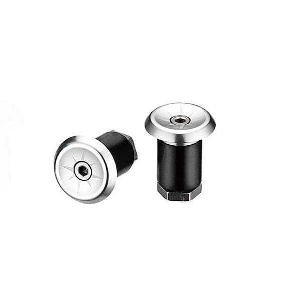 Tapones Ciclovation Vortex Aluminio MTB/Ruta Plata