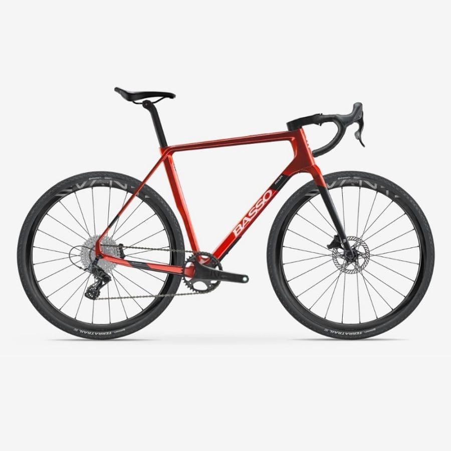 Bicicleta Basso Palta Candy Red M – Campagnolo Ekar – Campagnolo Levante