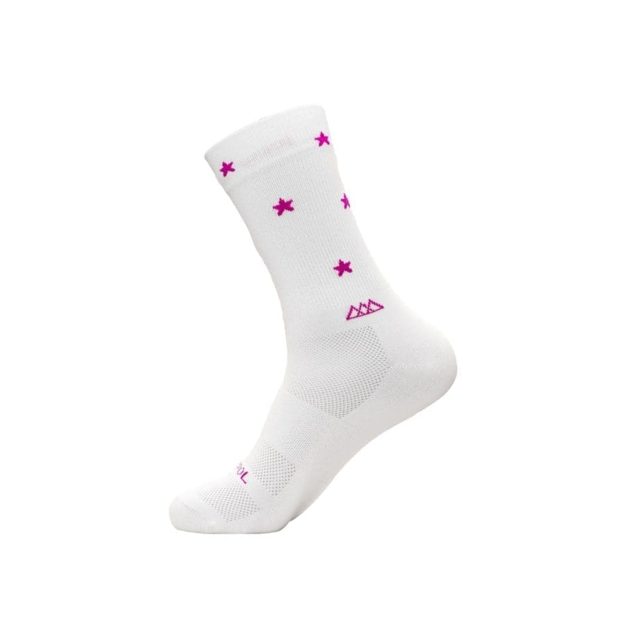 Calceta Huizapol Stars Blanco/Fiusha L/XL