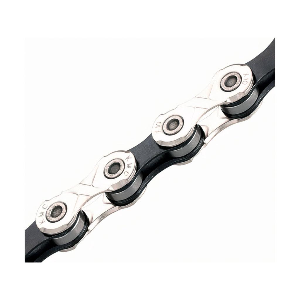 Cadena KMC X10 Plata/Negro 116L 10 Velocidades