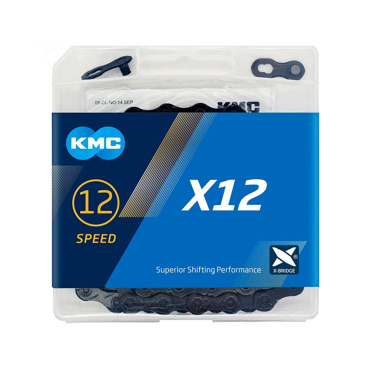 CADENA KMC X12 NEGRO 126 ESLABONES TECNOLOGIA NEGROTECH