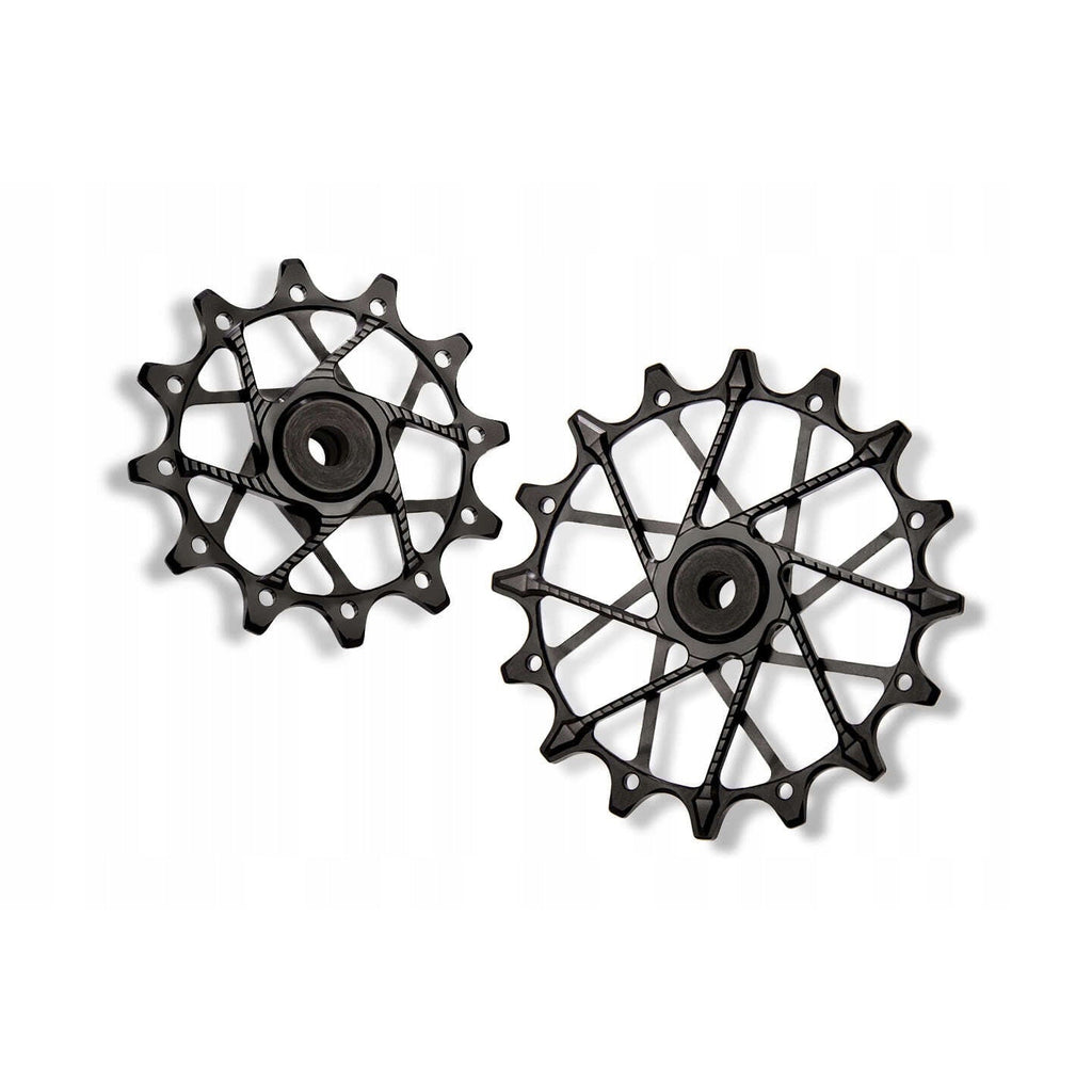 Poleas Garbaruk para cambio trasero SRAM | 12T + 16T (11/12 vel. con jaula garbaruk)