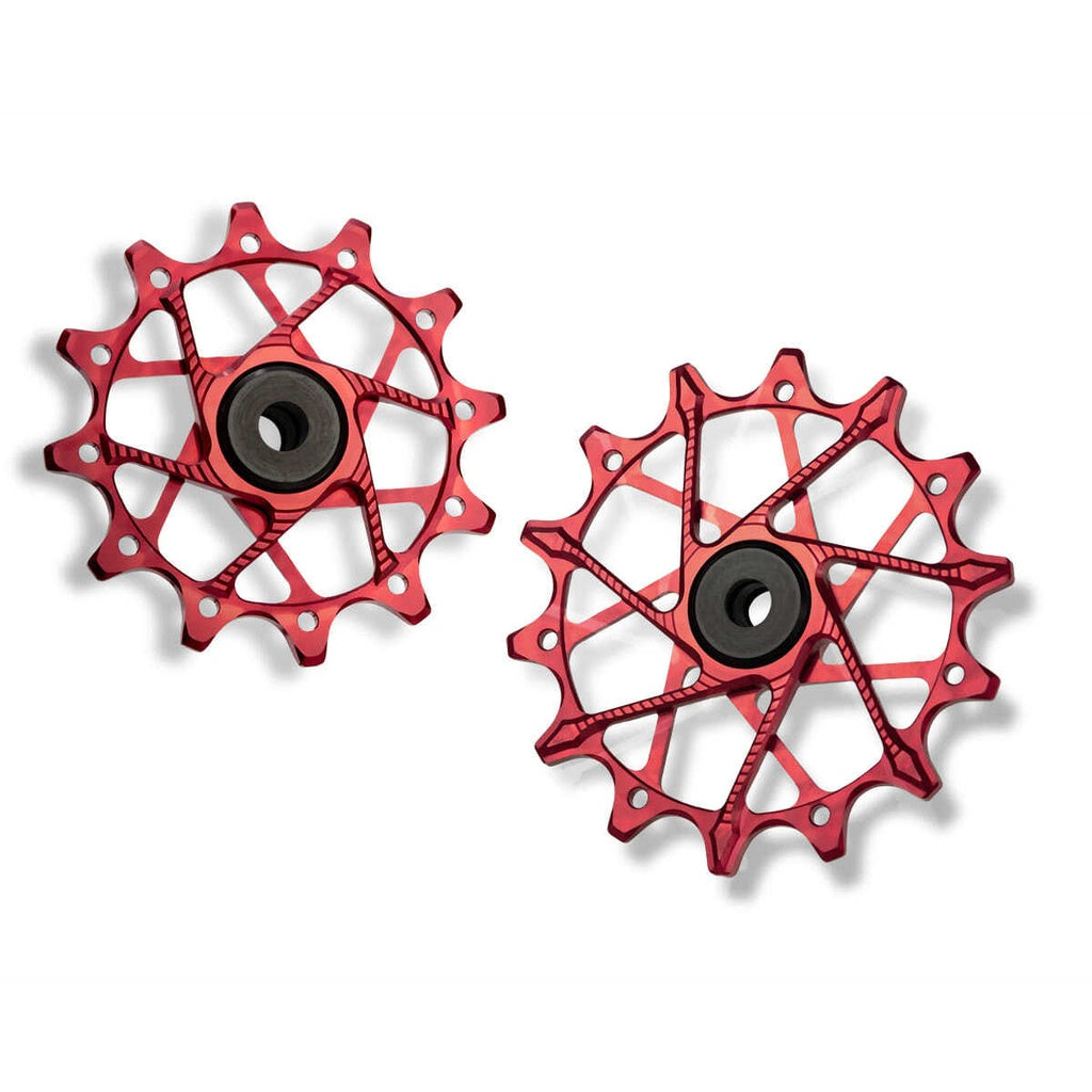 Poleas Garbaruk para cambio trasero SRAM | 12T + 16T (11/12 vel. con jaula garbaruk)