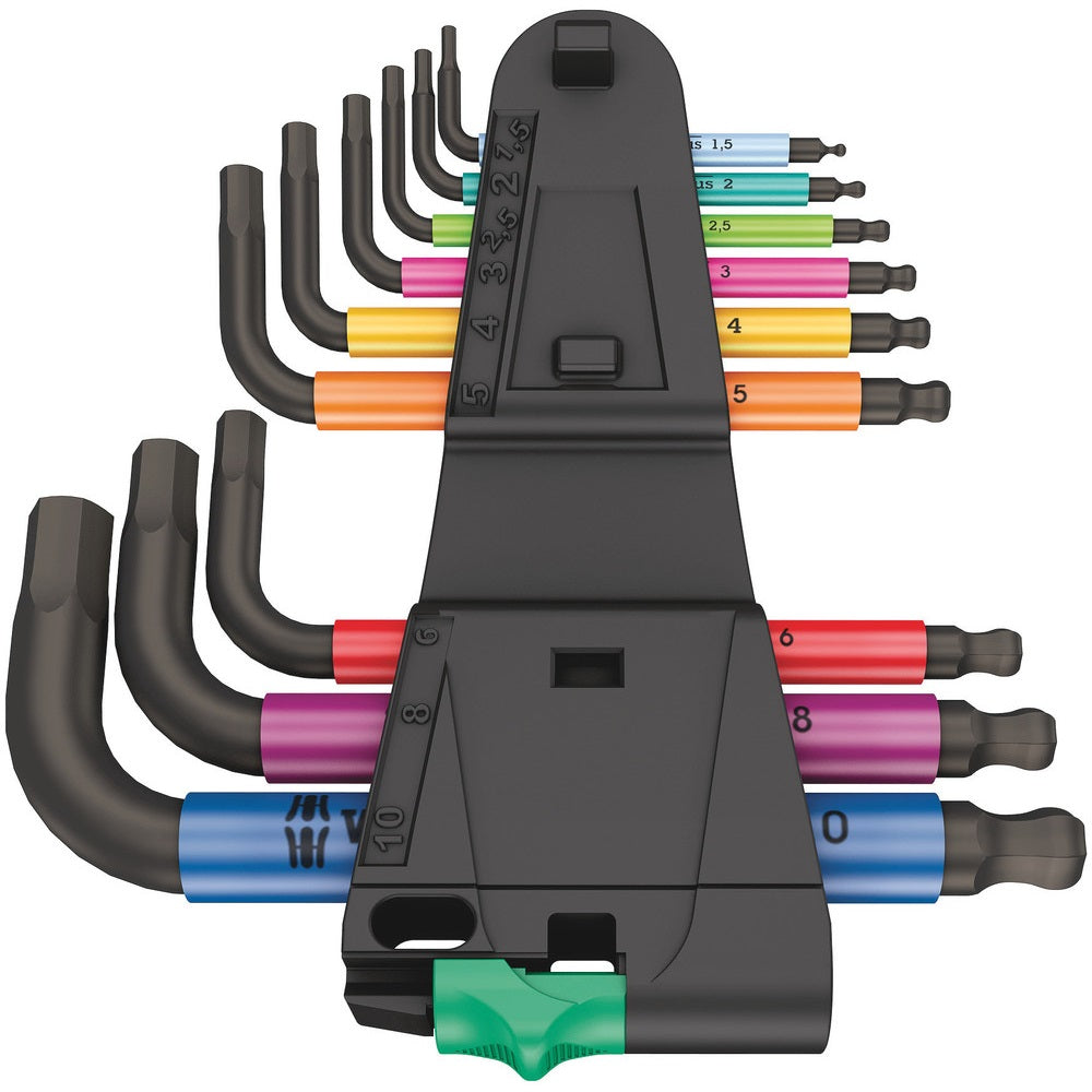 Llaves Hex-plus BlackLaser métricas CORTAS en L con punta de bola
