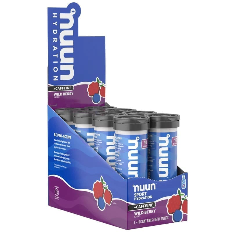 Nuun Sport + Caffeine Wild Berry 55gr c/8 pz