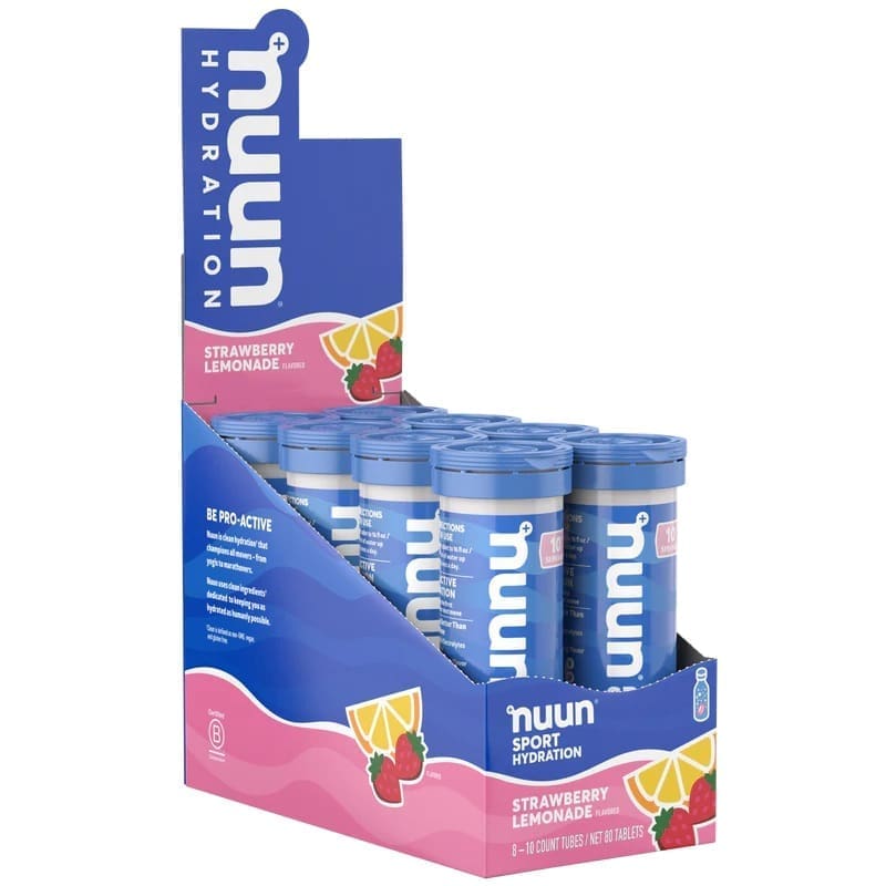 Nuun Hydration Strawberry Lemonade 54gr Caja c/8pz