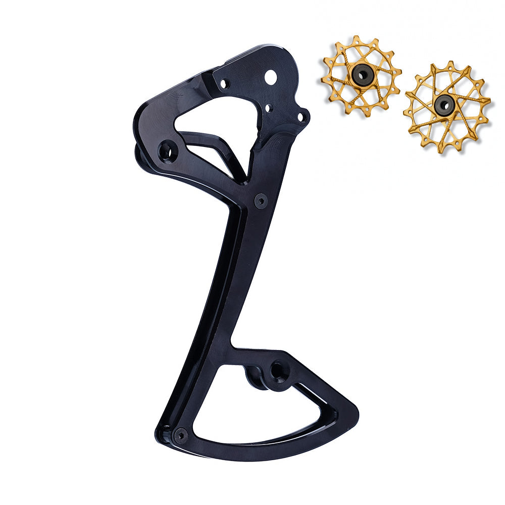 Jaula de desviador trasero + Poleas 12T + 16T para SRAM 11/12 vel