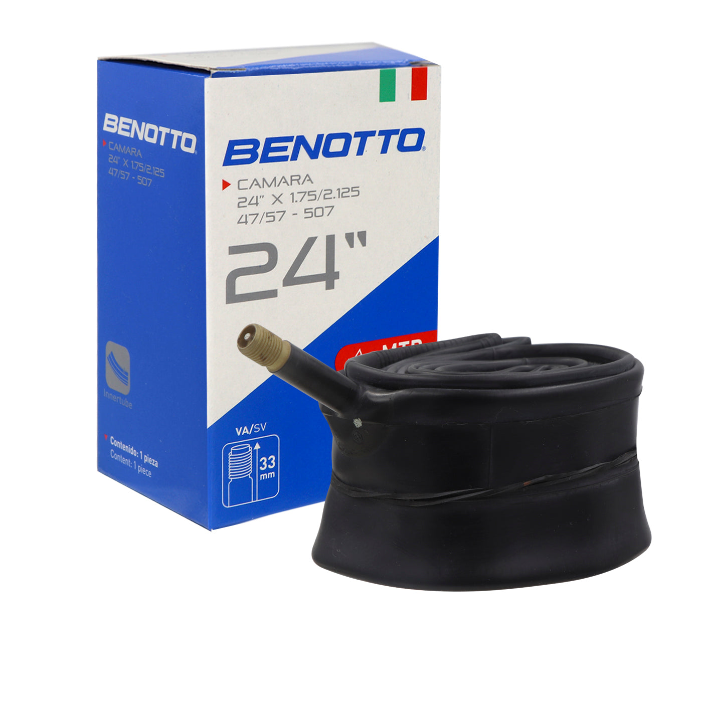 Camara BENOTTO 24X1.75/2.125 V.A. 33mm