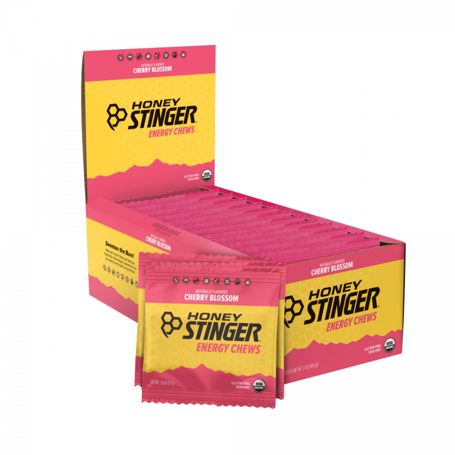 Honey Stinger Chews Cherry Blossom Caja c/12 pz