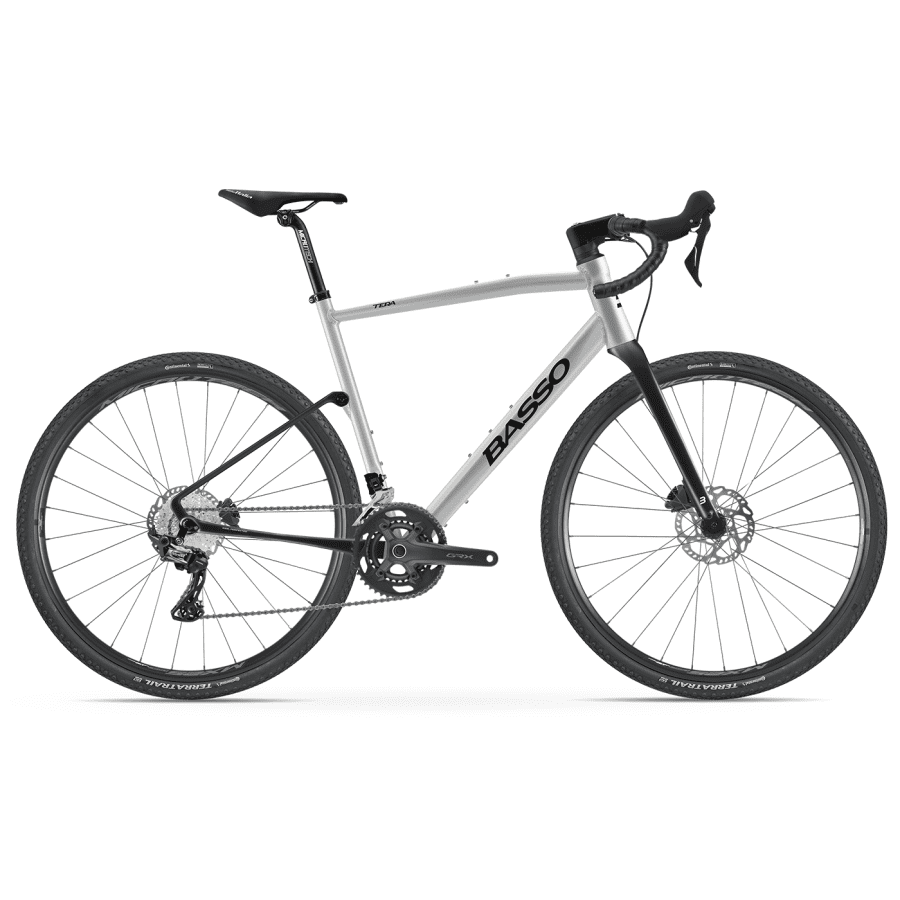 Bicicleta Basso Tera Gravel Silver M – Shimano GRX 2×11 – Microtech MX 25