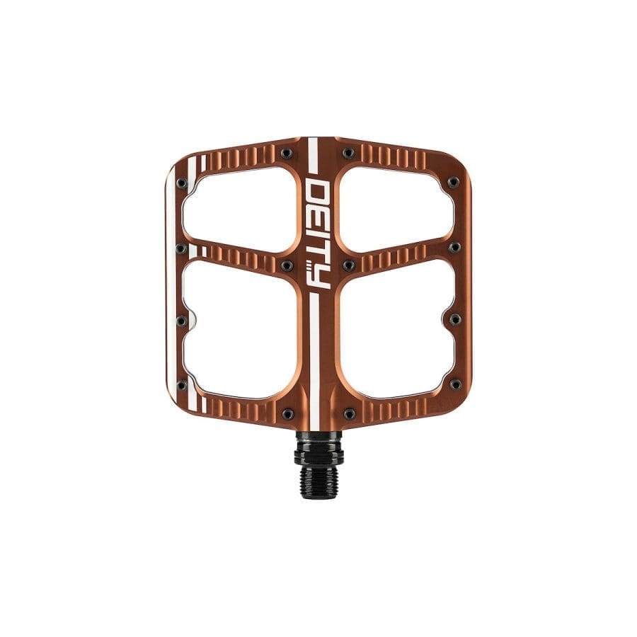 Pedales Deity Flat Trak Bronce