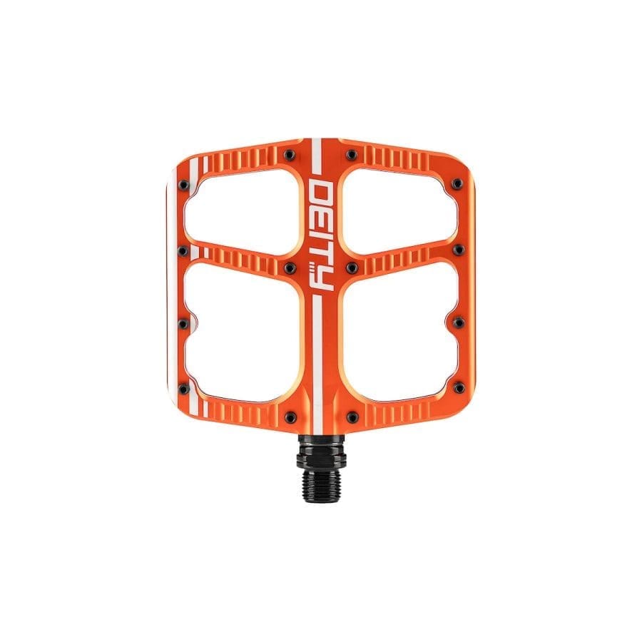 Pedales Deity Flat Trak Naranja