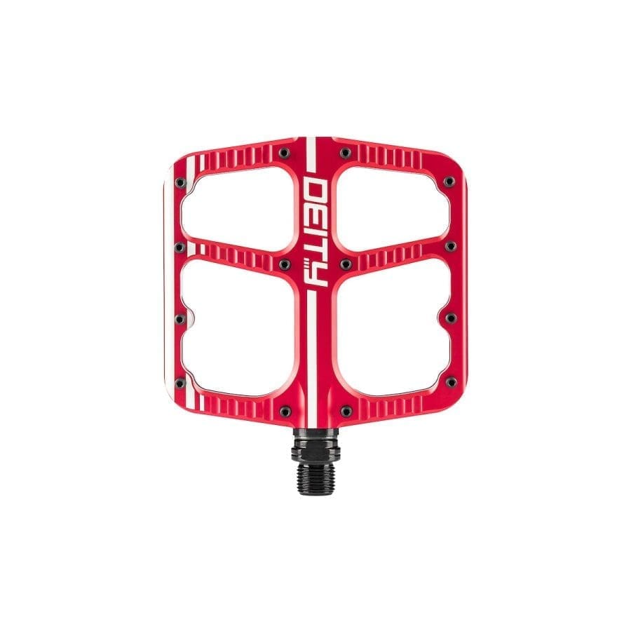 Pedales Deity Flat Trak Rojo