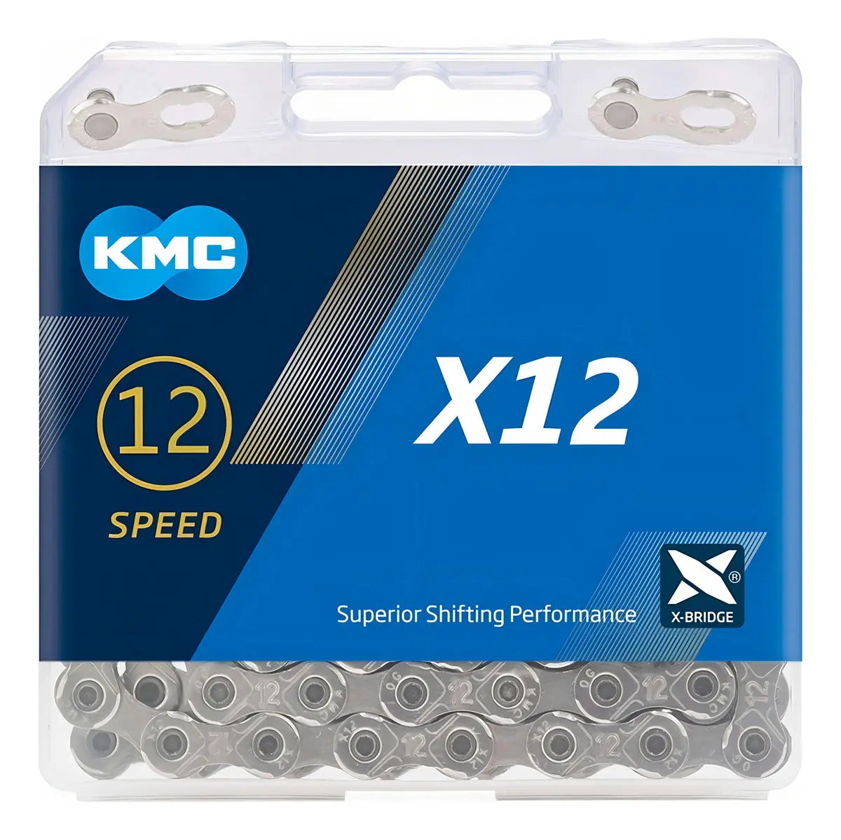 Cadena KMC X12 Velocidades Plata