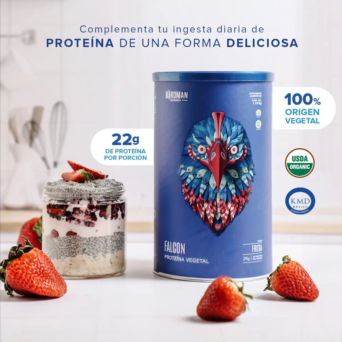 Birdman Falcon Proteina Vegetal Bote de 1.17kg