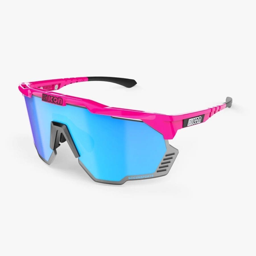 Lentes Scicon Aeroshade Kunken Pink Flou/Multimirror Blue