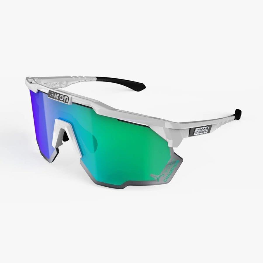 Lentes Scicon Aeroshade Kunken Word Champion White/Multimirror Blue