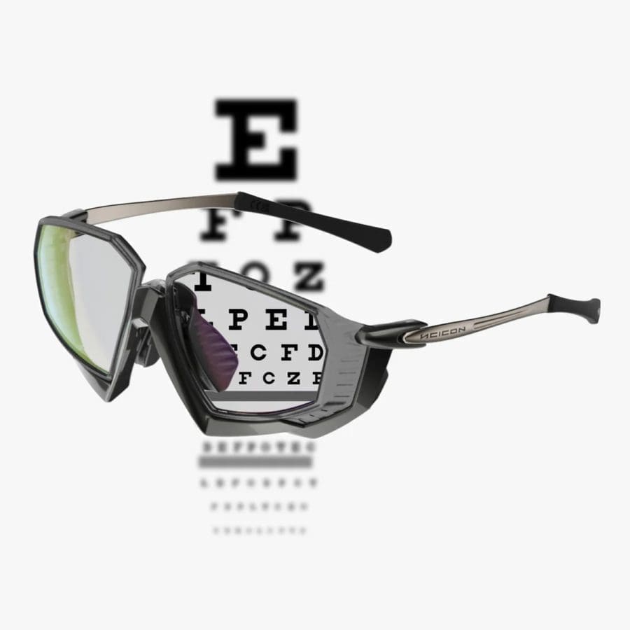 Lentes Scicon Aerojet RX Metal Black para graduar