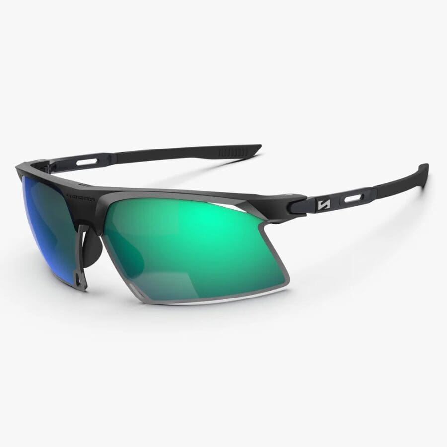 Lentes Scicon Aerobeam Titanium Negro Opaco/Verde Espejado