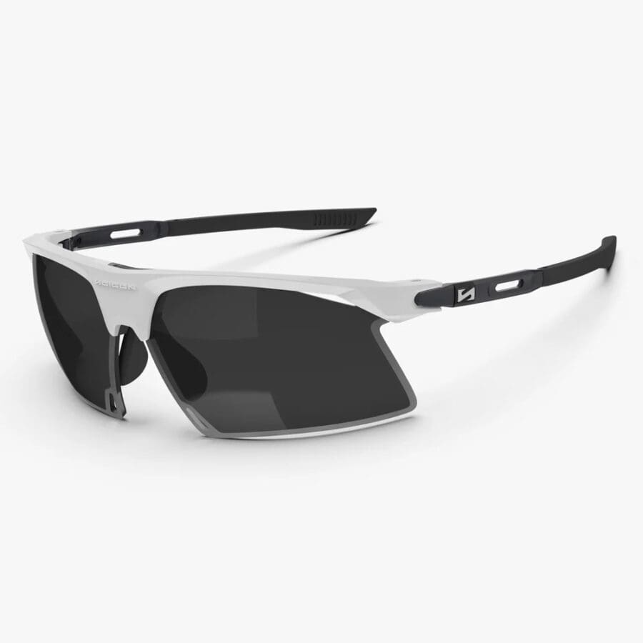 Lentes Scicon Aerobeam Titanium Blanco Opaco/Negro Humo