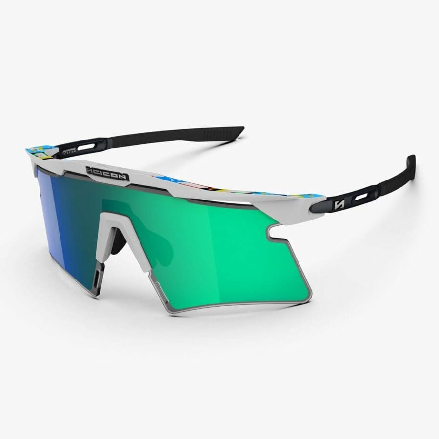 Lentes Scicon Aeroshade 2.0 Titanium Campeon Europeo/Multiespejo Azul-Verde
