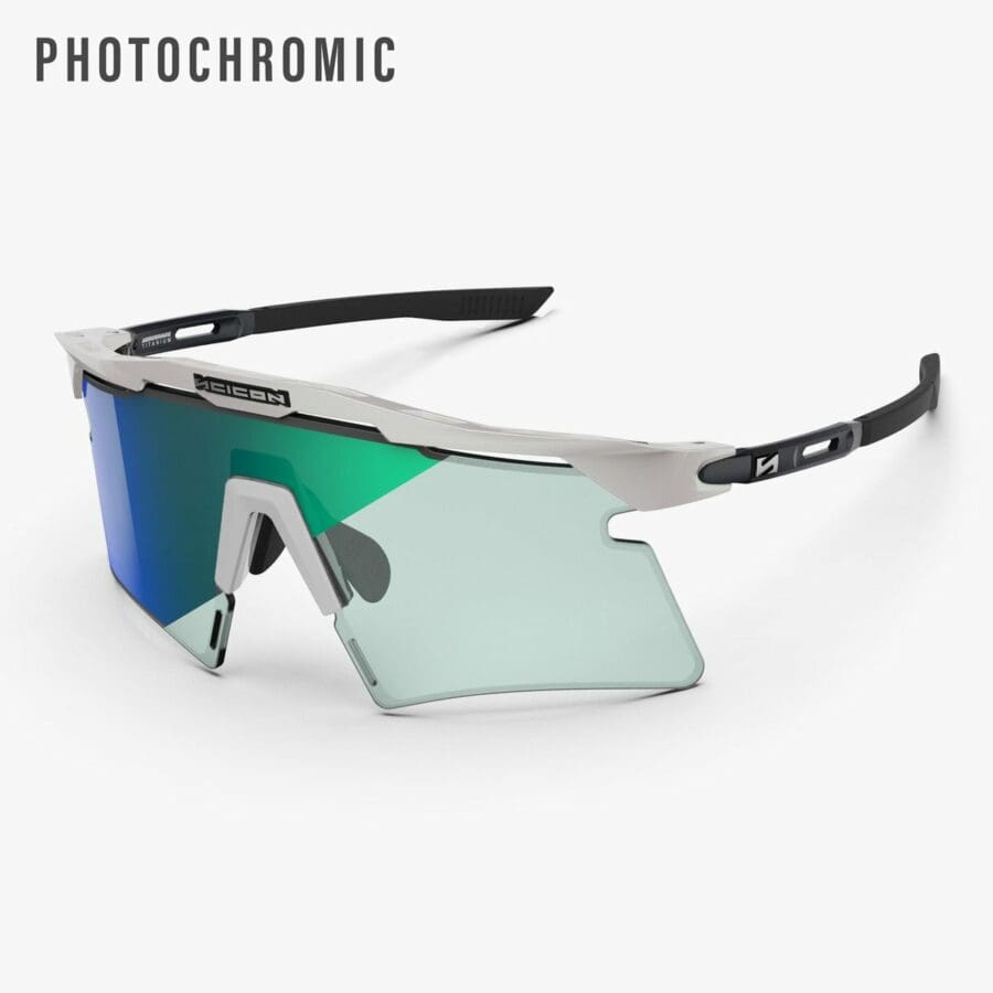 Lentes Scicon Aeroshade 2.0 Titanium Blanco Opaco/Fotocromatico Azul-Verde