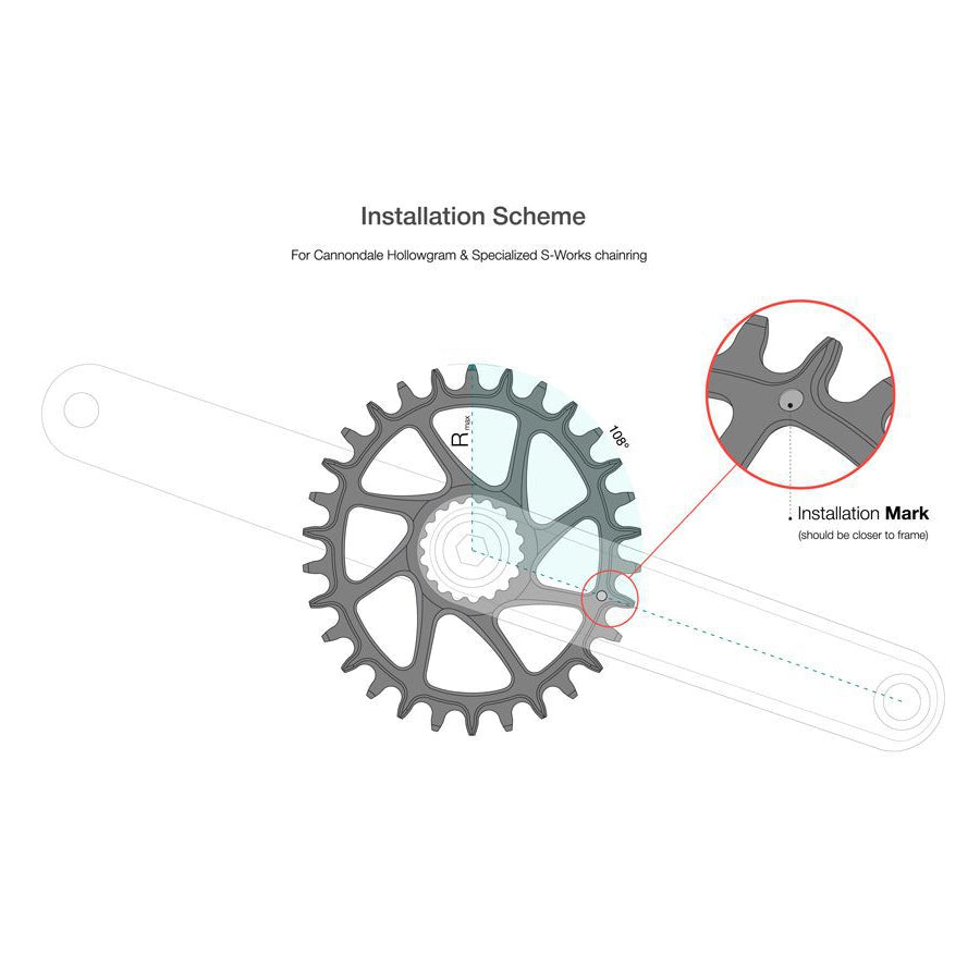 Plato GARBARUK DM MTB para Cannondale