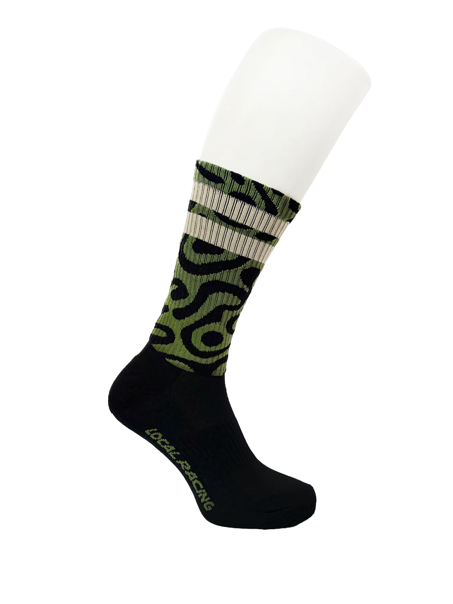 Calcetas MTB Local Racing Rider Socks Raw Verde Olivo