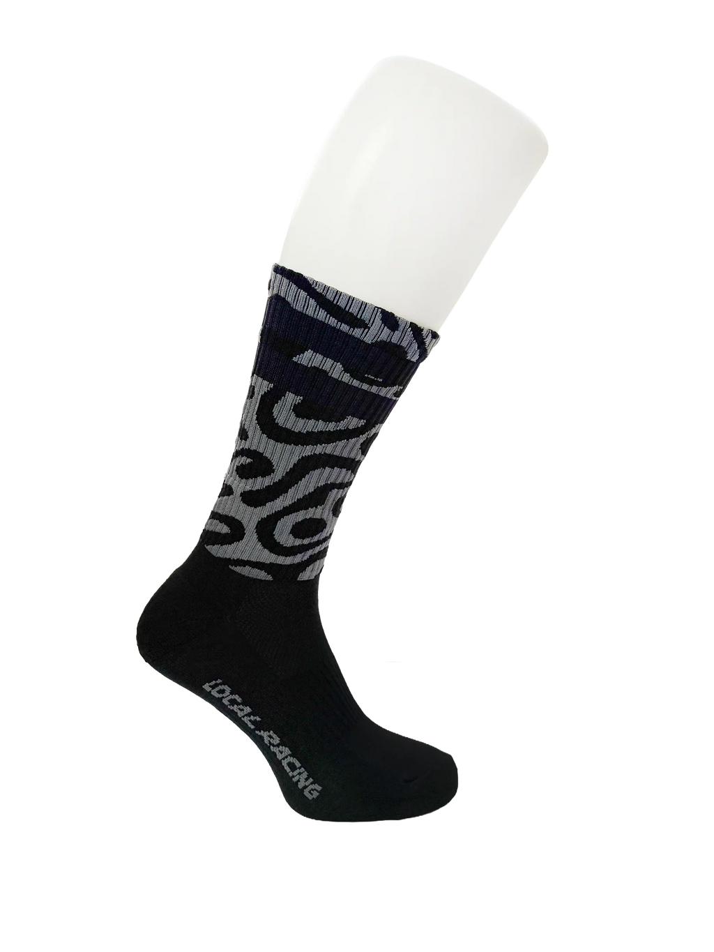 Calcetas MTB Local Racing Rider Socks Raw Gris/Negro