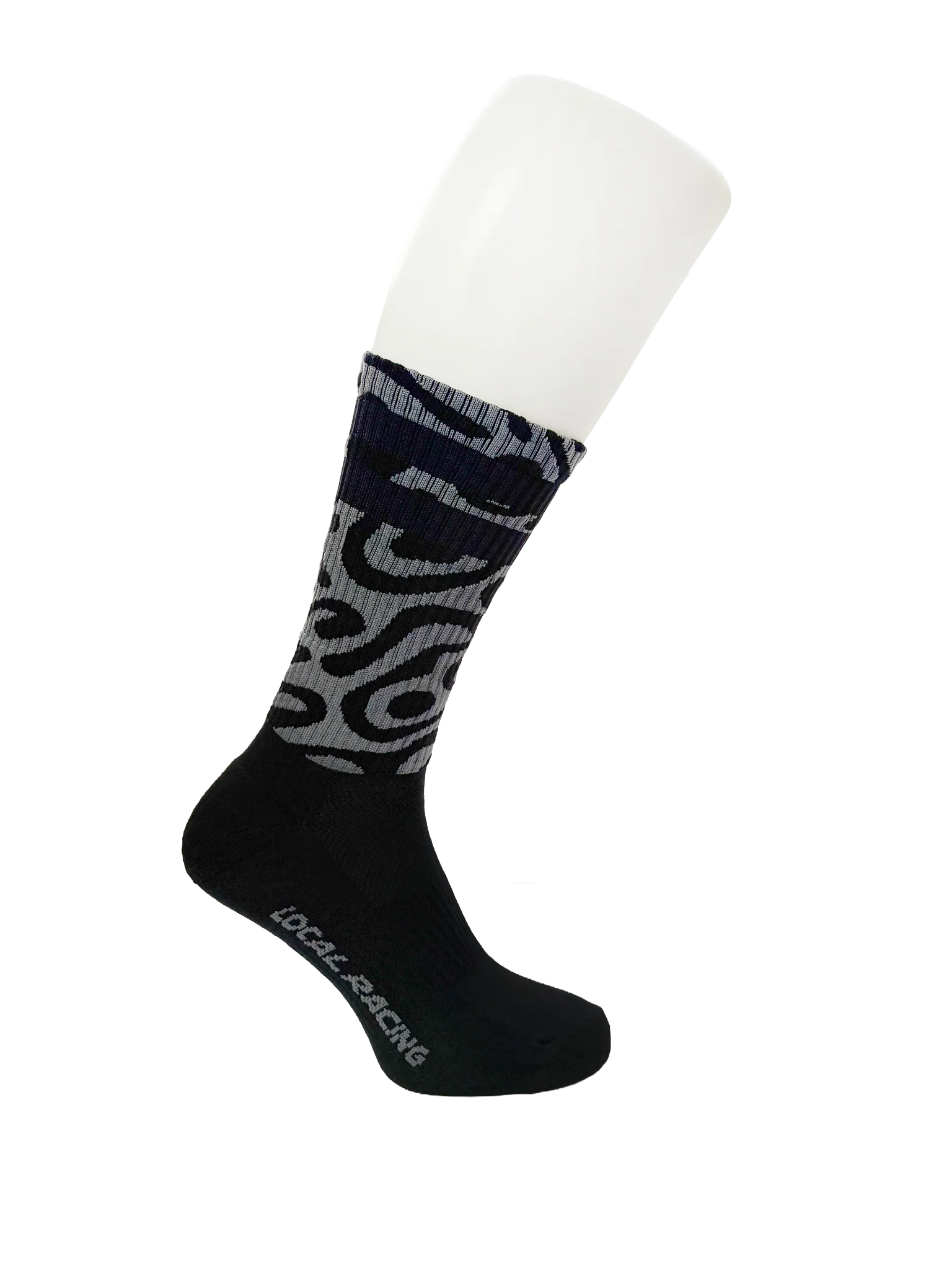 Calcetas MTB Local Racing Rider Socks Raw Gris/Negro