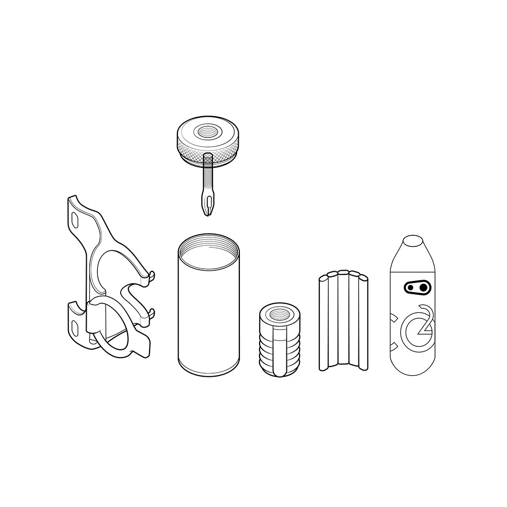 Herramienta Cigar – Kit de Tapones de Llanta + Cabeza de CO2