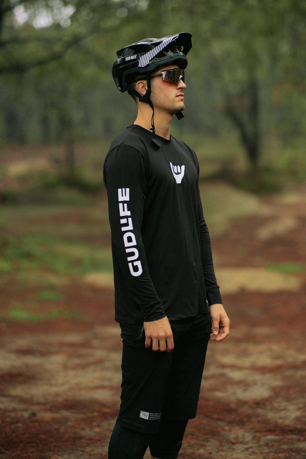 JERSEY MTB GUDLIFE MANGA LARGA PEAK BLACK