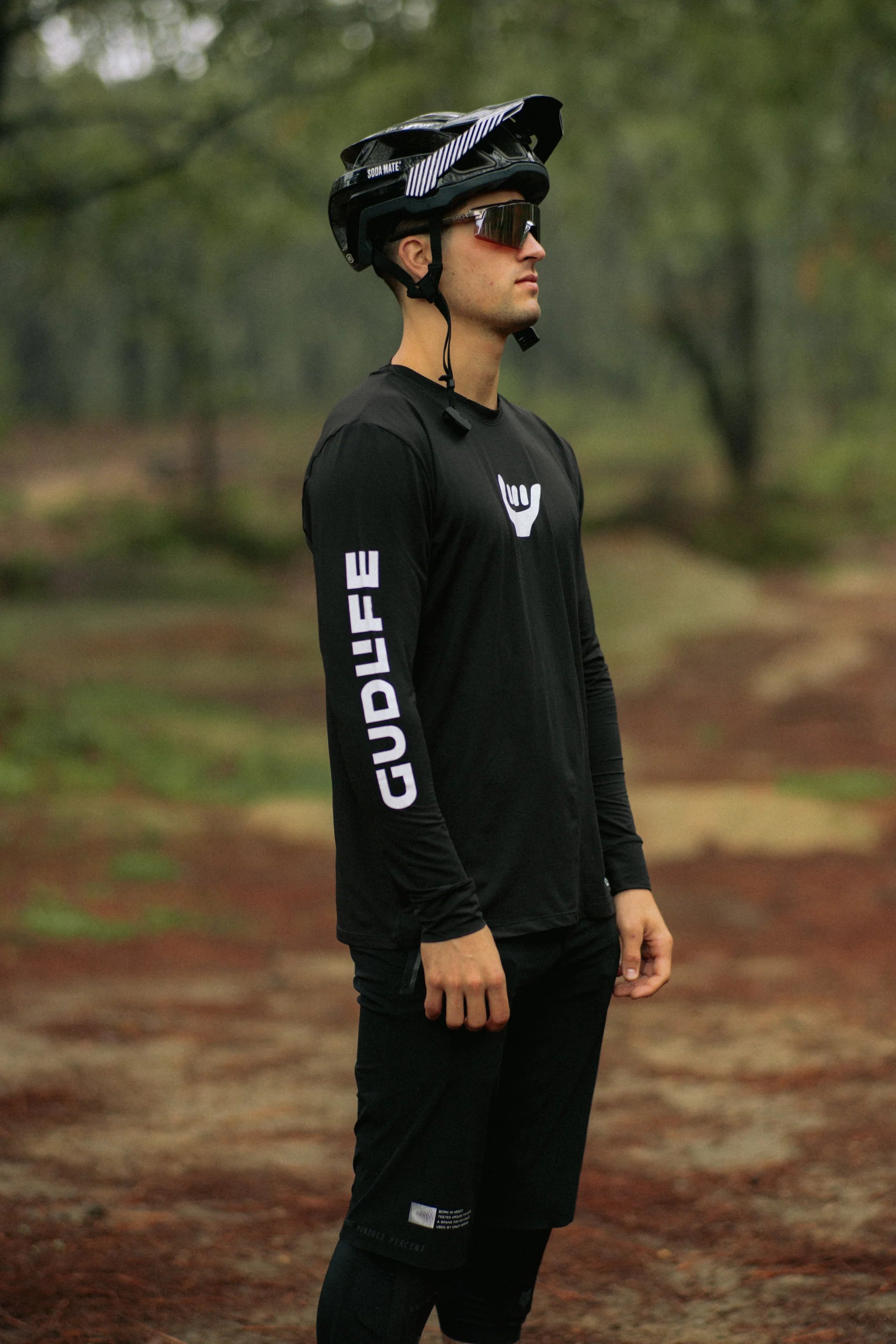 JERSEY MTB GUDLIFE MANGA LARGA PEAK BLACK