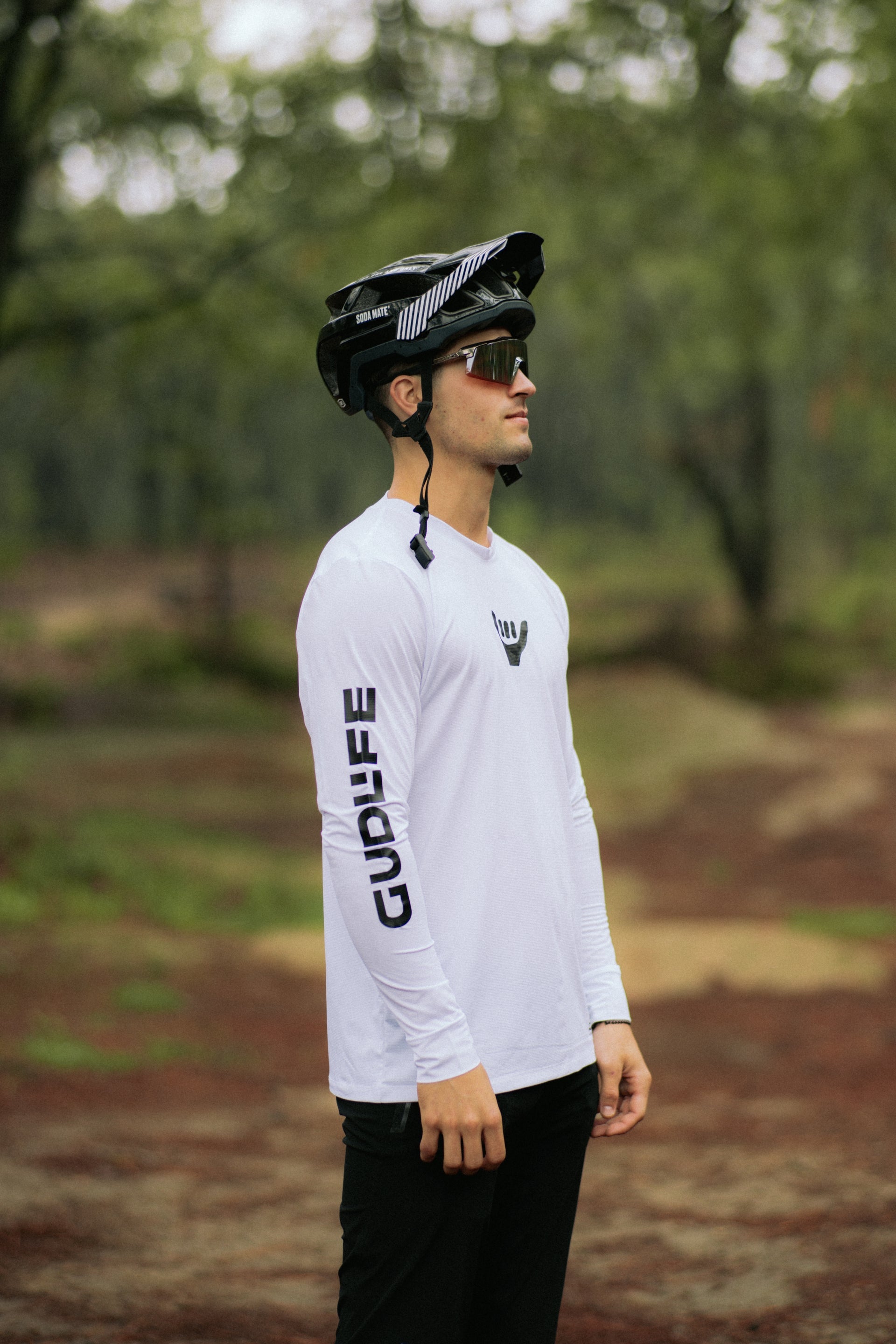 JERSEY MTB GUDLIFE MANGA LARGA PEAK WHITE
