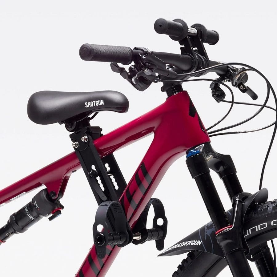 Kids Ride Shotgun Kids MTB Asiento y Manillar (Outlet · guardafango con corte leve)