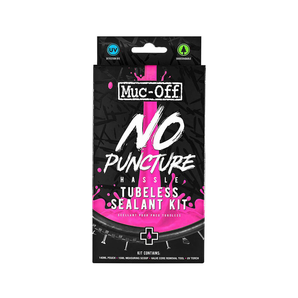 Muc-Off Kit de Sellador Tubeless con Luz Uv – 140ml