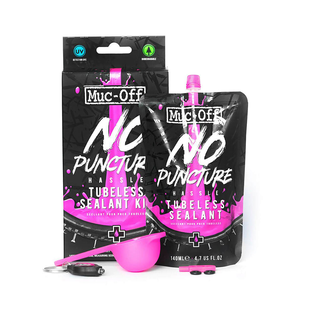 Muc-Off Kit de Sellador Tubeless con Luz Uv – 140ml