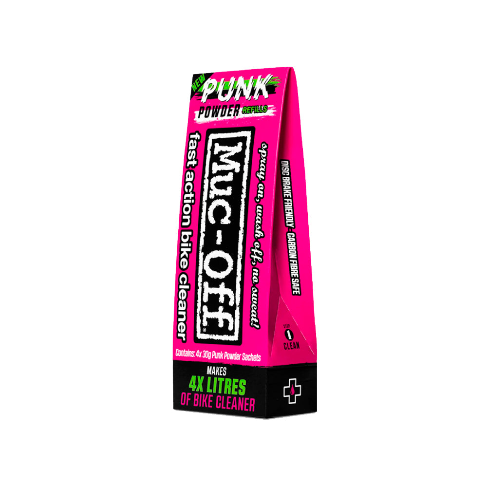 Muc-Off Punk Powder Limpiador de Bicicleta – 4 Sobres