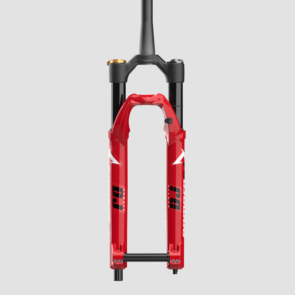 Horquilla Marzocchi DJ, 26", Gloss Red