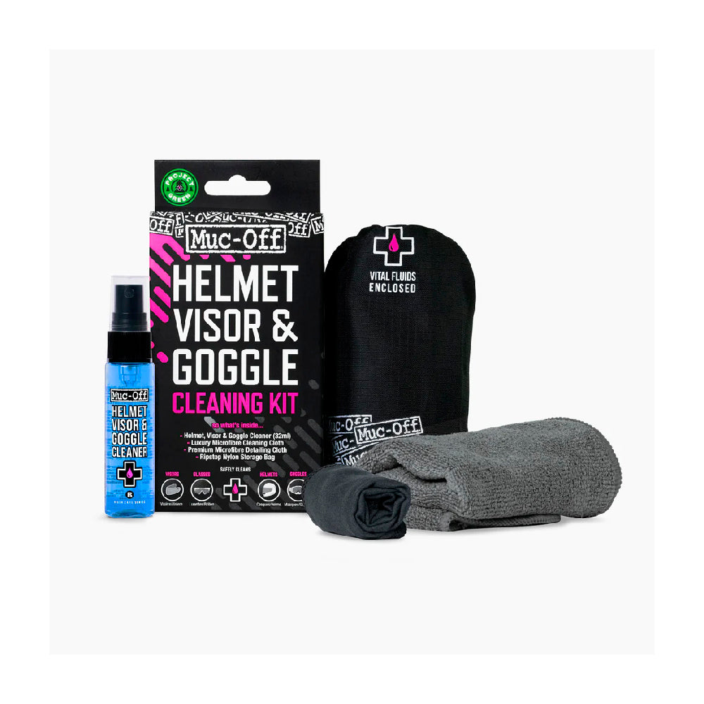 Muc-Off Kit Limpiador de Casco, Visor y Goggles