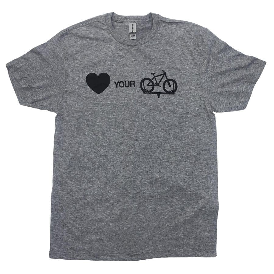 Playera Kuat Heart your Bike Gray w/ Black XL